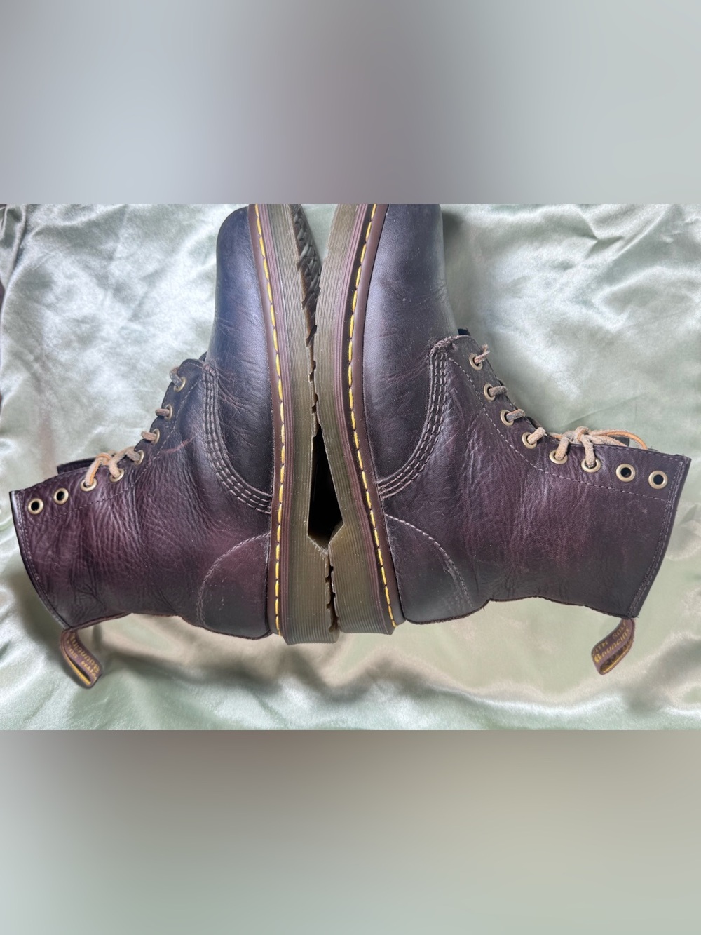 Doc Martens “For life” Classic Brown Leather Lace-Up Boots with Leather Laces 38 - Picture 4 of 12